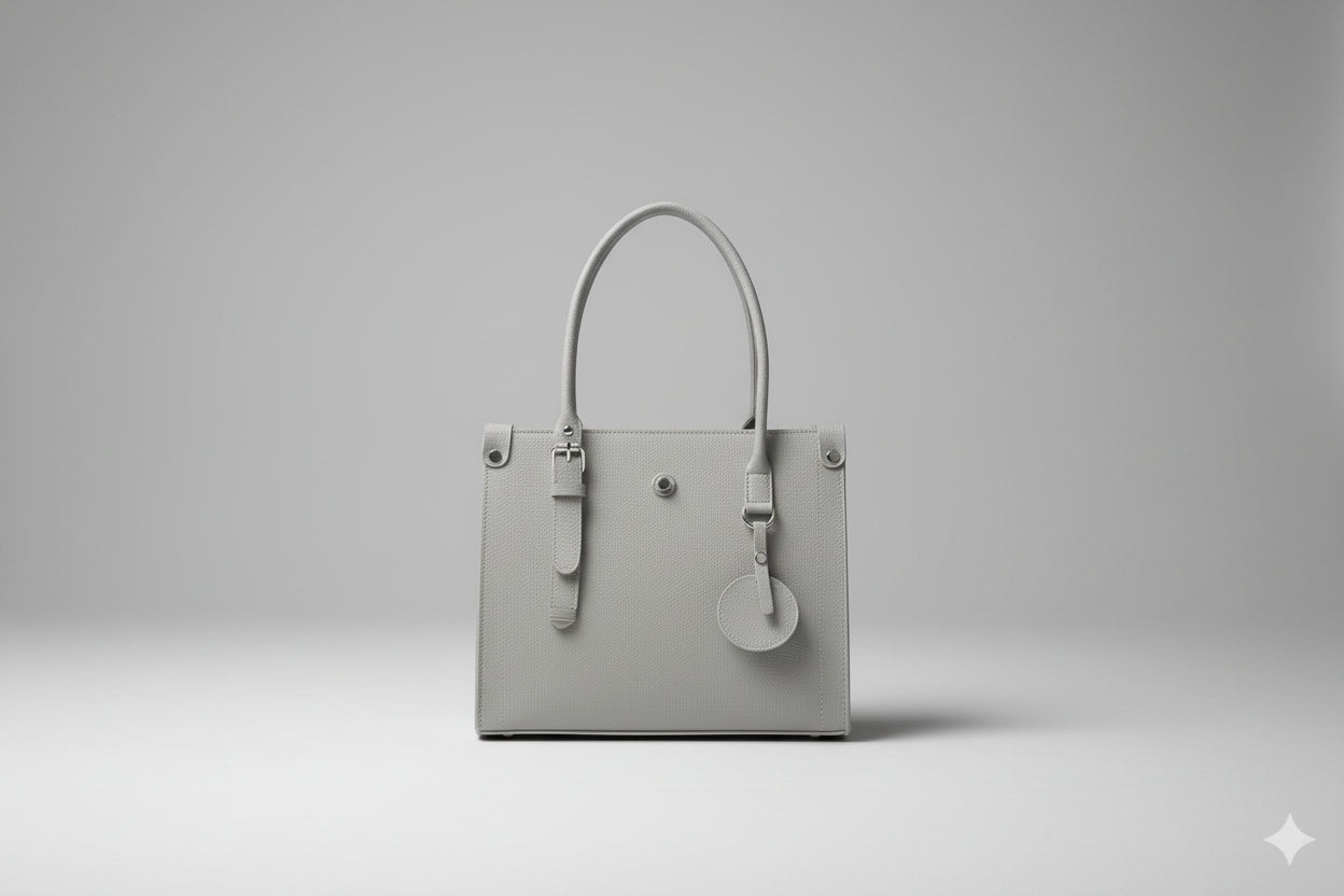 Chocolate Brown Classic Office Tote Bag (Gold Hardware)