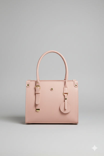 Chocolate Brown Classic Office Tote Bag (Gold Hardware)