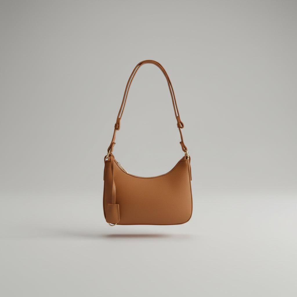 merald Green Minimalist Shoulder Bag (Crescent Shape)