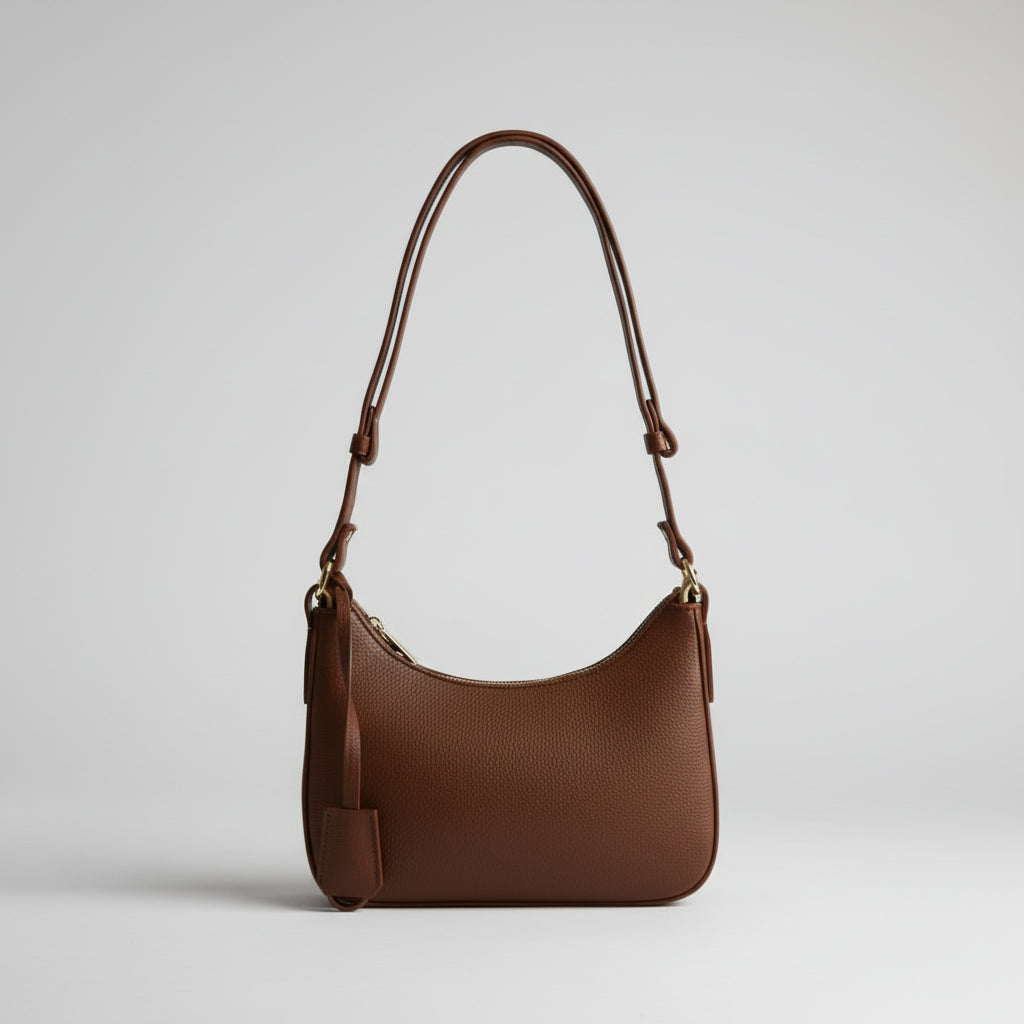 merald Green Minimalist Shoulder Bag (Crescent Shape)